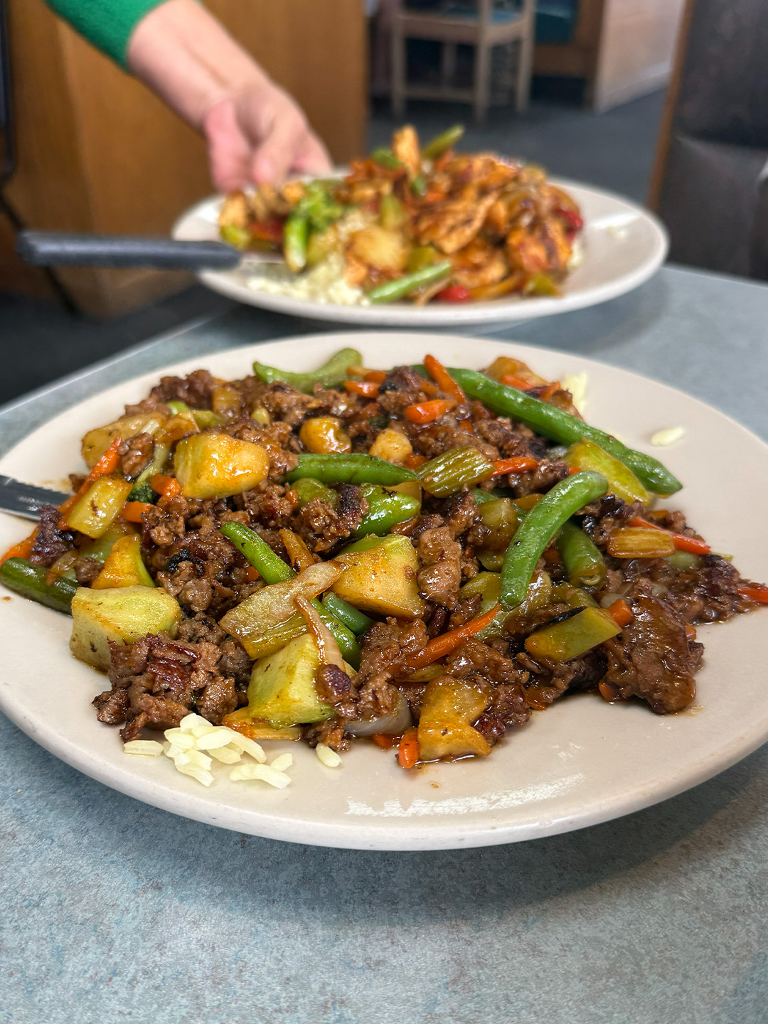 Homestyle stir-fry with vegetables at Golden Bear Restaurant in Largo, Florida