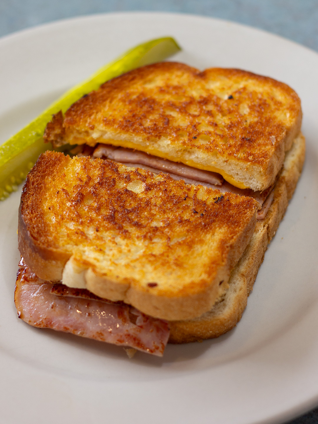 Grilled ham and cheese sandwich at Golden Bear Restaurant in Largo, Florida